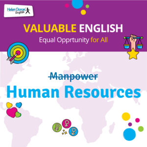 inglese e inclusività: usa human resources invece di manpower