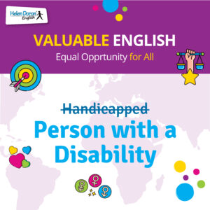 inglese più inclusivo: usa person with disability invece di handicapped