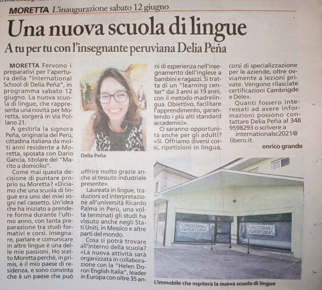 Articolo Corriere helen doron saluzzese moretta
