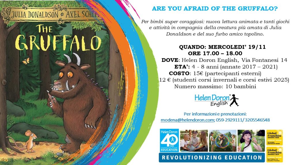 ‘Who is afraid of the Gruffalo?’ Lab