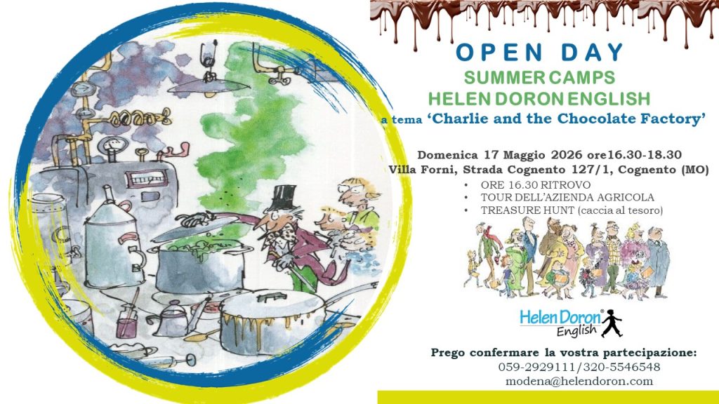 OPEN DAY di presentazione Summer Camps HELEN DORON ENGLISH MODENA